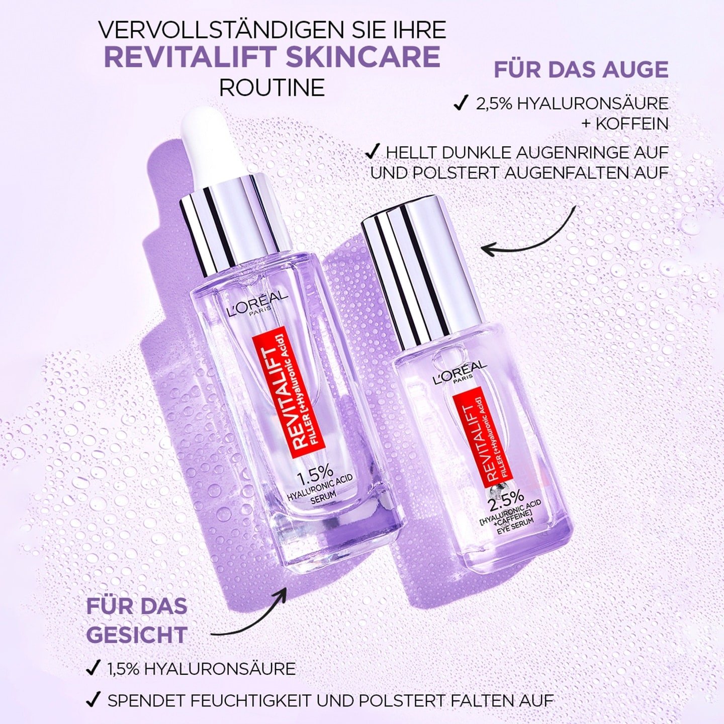 Revitalift Filler Produkte für Routine